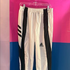 Adidas Adizero Marathon Primeblue Running Pants White Black Men’s Medium